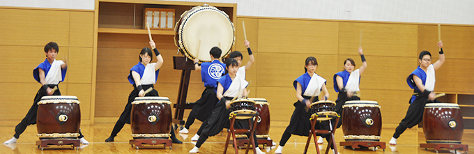和太鼓部が神戸西警察署「術科始め式」で演奏